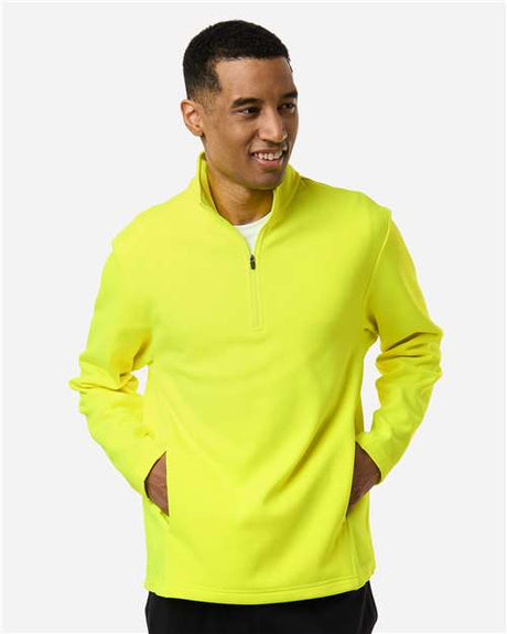 Team 365 Unisex Squad Cadet Quarter - Zip Tech Fleece Pullover - Team 365 TT401 Safety Yellow XS