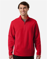 Team 365 Unisex Squad Cadet Quarter - Zip Tech Fleece Pullover - Team 365 TT401 Sport Red XS