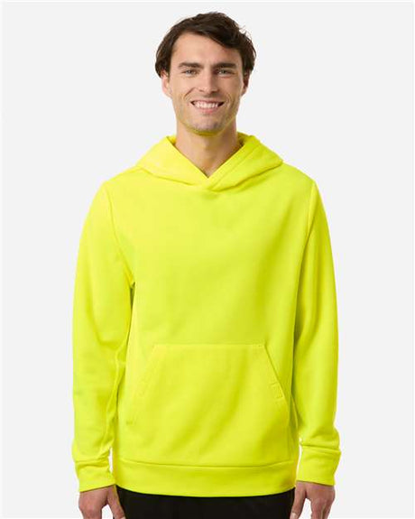 Team 365 Unisex Squad Hooded Tech Fleece Pullover - Team 365 TT400 Safety Yellow XS