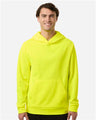 Team 365 Unisex Squad Hooded Tech Fleece Pullover - Team 365 TT400 Safety Yellow XS