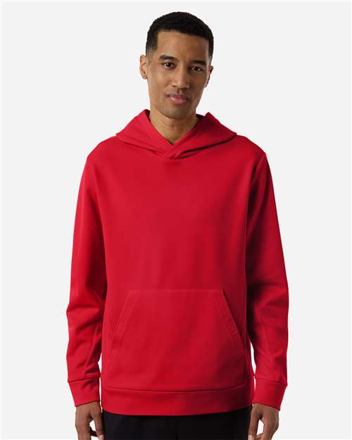 Team 365 Unisex Squad Hooded Tech Fleece Pullover - Team 365 TT400 Sport Red XS