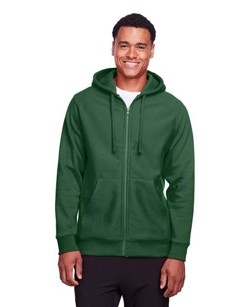 Team 365 Unisex Zone HydroSport™ Heavyweight Full - Zip Hooded Sweatshirt - Team 365 TT95 Sport Dark Green XS