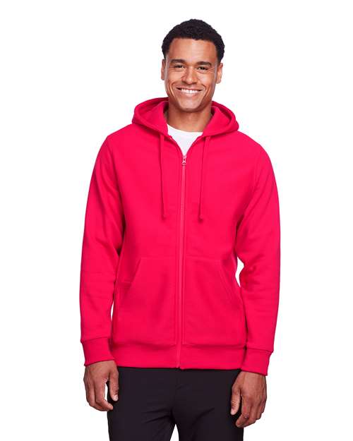 Team 365 Unisex Zone HydroSport™ Heavyweight Full - Zip Hooded Sweatshirt - Team 365 TT95 Sport Red XS