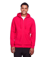Team 365 Unisex Zone HydroSport™ Heavyweight Full - Zip Hooded Sweatshirt - Team 365 TT95 Sport Red XS