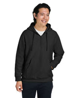 Team 365 Unisex Zone HydroSport™ Heavyweight Quarter - Zip Hooded Sweatshirt - Team 365 TT97 Black XS