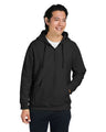 Team 365 Unisex Zone HydroSport™ Heavyweight Quarter - Zip Hooded Sweatshirt - Team 365 TT97 Black XS