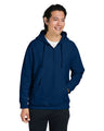 Team 365 Unisex Zone HydroSport™ Heavyweight Quarter - Zip Hooded Sweatshirt - Team 365 TT97 Sport Dark Navy XS