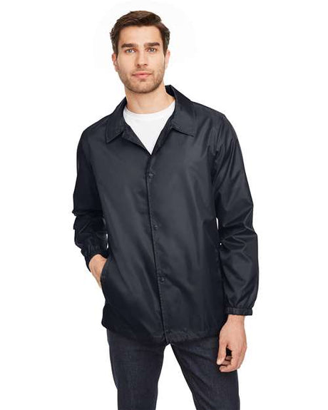Team 365 Unisex Zone Protect Coaches Jacket - Team 365 TT75 Black XS