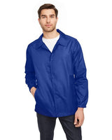 Team 365 Unisex Zone Protect Coaches Jacket - Team 365 TT75 Black XS