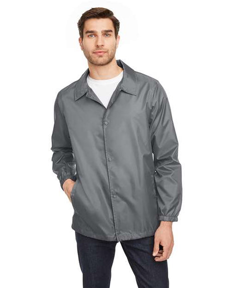 Team 365 Unisex Zone Protect Coaches Jacket - Team 365 TT75 Sport Graphite XS