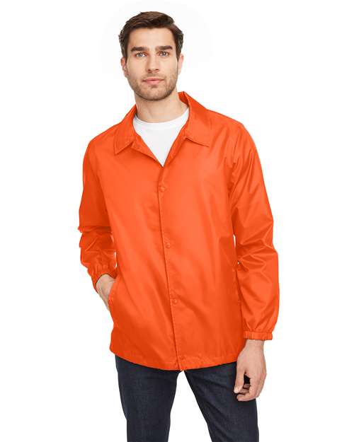 Team 365 Unisex Zone Protect Coaches Jacket - Team 365 TT75 Sport Orange XS