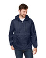 Team 365 Unisex Zone Protect Packable Anorak Jacket - Team 365 TT77 Sport Dark Navy XS Jackets