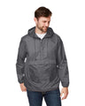 Team 365 Unisex Zone Protect Packable Anorak Jacket - Team 365 TT77 Sport Graphite XS