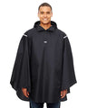 Team 365 Unisex Zone Protect Packable Poncho - Team 365 TT71 Black One Size