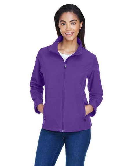 Team 365 Women's Leader Soft Shell Jacket - Team 365 TT80W Sport Purple XS