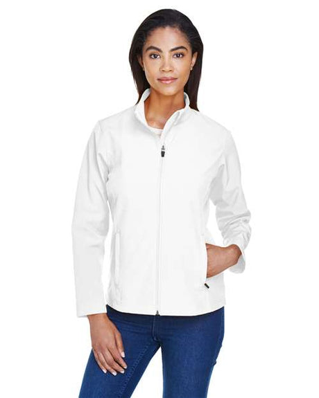Team 365 Women's Leader Soft Shell Jacket - Team 365 TT80W White XS