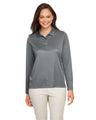 Team 365 Women's Zone Performance Long Sleeve Polo - Team 365 TT51LW Sport Graphite XS