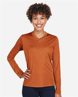 Team 365 Women's Zone Performance Long Sleeve T-Shirt - Team 365 TT11WL Sport Burnt Orange XS