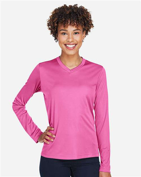 Team 365 Women's Zone Performance Long Sleeve T-Shirt - Team 365 TT11WL Sport Charity Pink XS