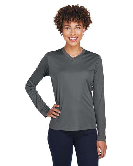 Team 365 Women's Zone Performance Long Sleeve T-Shirt - Team 365 TT11WL Sport Graphite XS