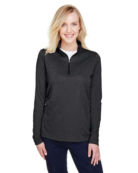 Team 365 Women's Zone Sonic Heather Performance Quarter - Zip Pullover - Team 365 TT31HW Black Heather XS