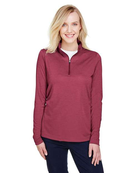 Team 365 Women's Zone Sonic Heather Performance Quarter - Zip Pullover - Team 365 TT31HW Sport Maroon Heather XS