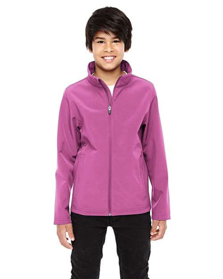 Team 365 Youth Leader Soft Shell Jacket - Team 365 TT80Y Sport Charity Pink S