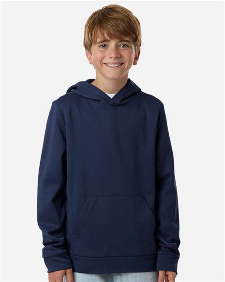 Team 365 Youth Squad Hooded Tech Fleece Pullover - Team 365 TT400Y Sport Dark Navy XS