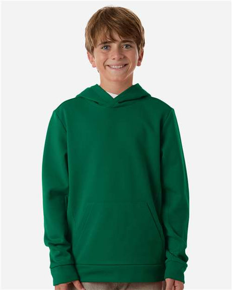 Team 365 Youth Squad Hooded Tech Fleece Pullover - Team 365 TT400Y Sport Forest XS