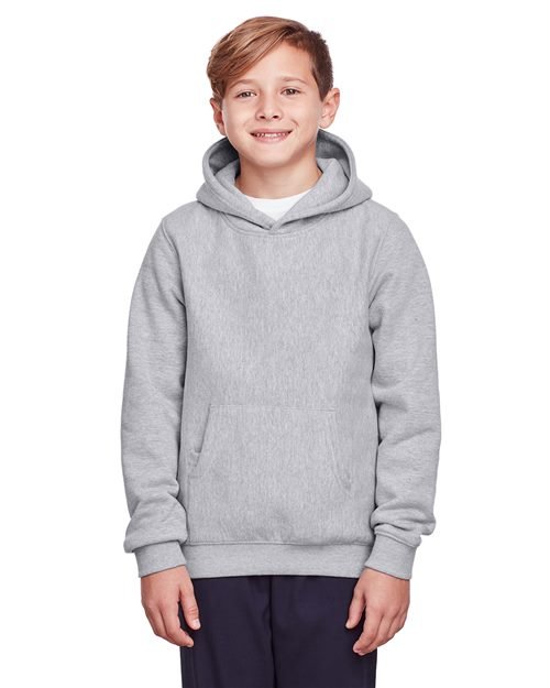 Team 365 Youth Zone HydroSport™ Heavyweight Hooded Sweatshirt - Team 365 TT96Y Athletic Heather S