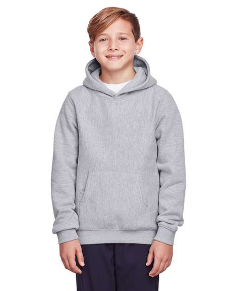 Team 365 Youth Zone HydroSport™ Heavyweight Hooded Sweatshirt - Team 365 TT96Y Athletic Heather S