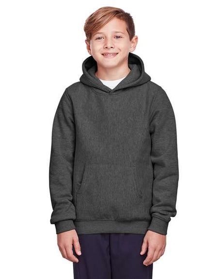 Team 365 Youth Zone HydroSport™ Heavyweight Hooded Sweatshirt - Team 365 TT96Y Dark Grey Heather S