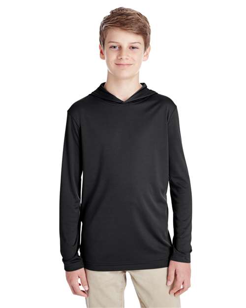 Team 365 Youth Zone Performance Hooded T-Shirt - Team 365 TT41Y Black S