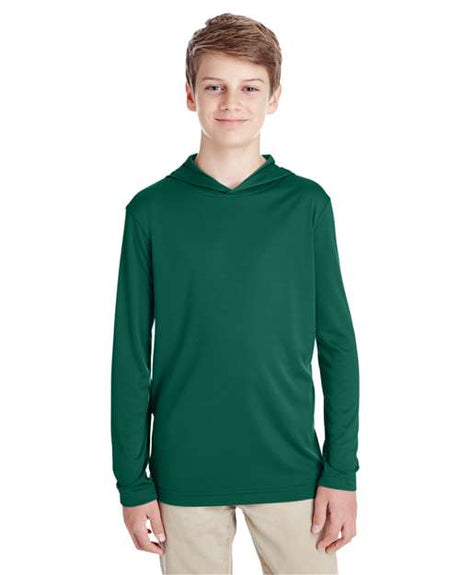 Team 365 Youth Zone Performance Hooded T-Shirt - Team 365 TT41Y Sport Forest S
