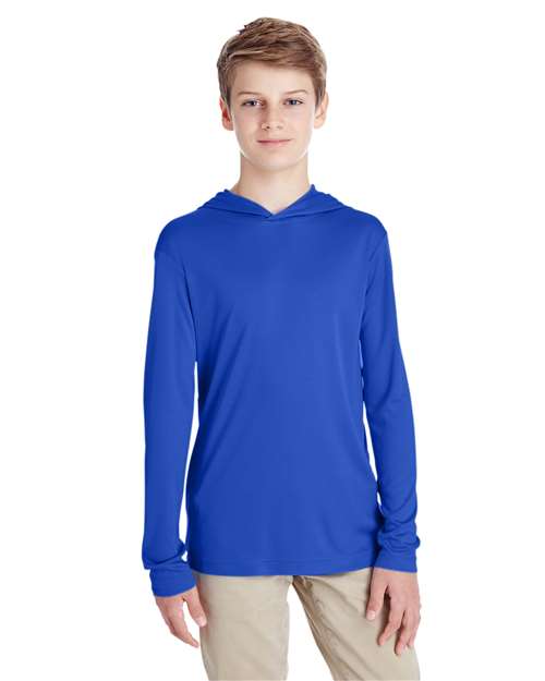 Team 365 Youth Zone Performance Hooded T-Shirt - Team 365 TT41Y Sport Royal S