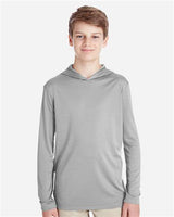 Team 365 Youth Zone Performance Hooded T-Shirt - Team 365 TT41Y Sport Silver S