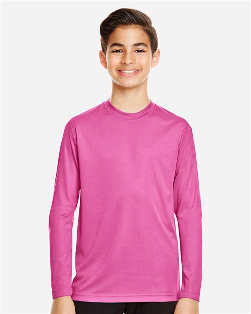 Team 365 Youth Zone Performance Long Sleeve T-Shirt - Team 365 TT11YL Sport Charity Pink XS