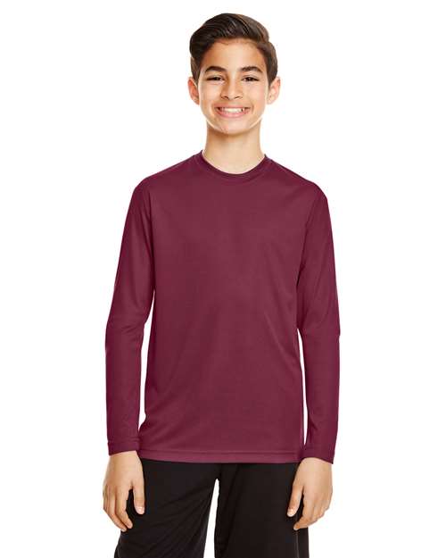 Team 365 Youth Zone Performance Long Sleeve T-Shirt - Team 365 TT11YL Sport Maroon XS