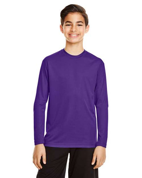 Team 365 Youth Zone Performance Long Sleeve T-Shirt - Team 365 TT11YL Sport Purple XS