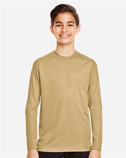 Team 365 Youth Zone Performance Long Sleeve T-Shirt - Team 365 TT11YL Sport Vegas Gold XS