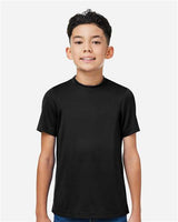 Team 365 Youth Zone Performance Mesh T-Shirt - Team 365 TT15Y Black XS
