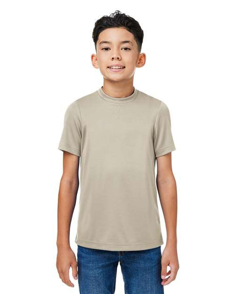 Team 365 Youth Zone Performance Mesh T-Shirt - Team 365 TT15Y Desert Khaki XS