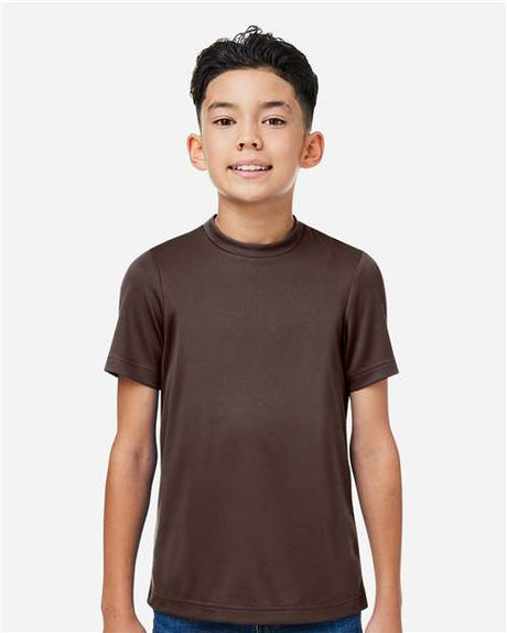 Team 365 Youth Zone Performance Mesh T-Shirt - Team 365 TT15Y Sport Dark Brown XS