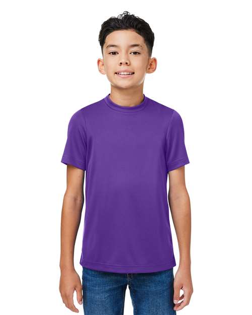 Team 365 Youth Zone Performance Mesh T-Shirt - Team 365 TT15Y Sport Purple XS