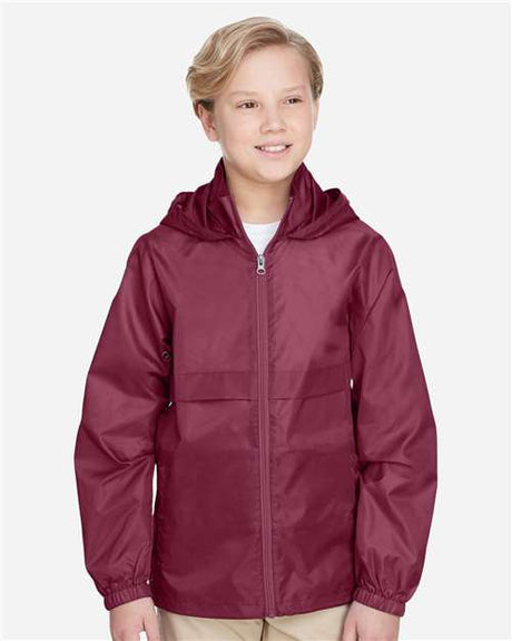 Team 365 Youth Zone Protect Lightweight Jacket - Team 365 TT73Y Sport Maroon S