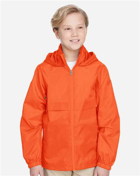 Team 365 Youth Zone Protect Lightweight Jacket - Team 365 TT73Y Sport Orange S