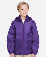 Team 365 Youth Zone Protect Lightweight Jacket - Team 365 TT73Y Sport Purple S