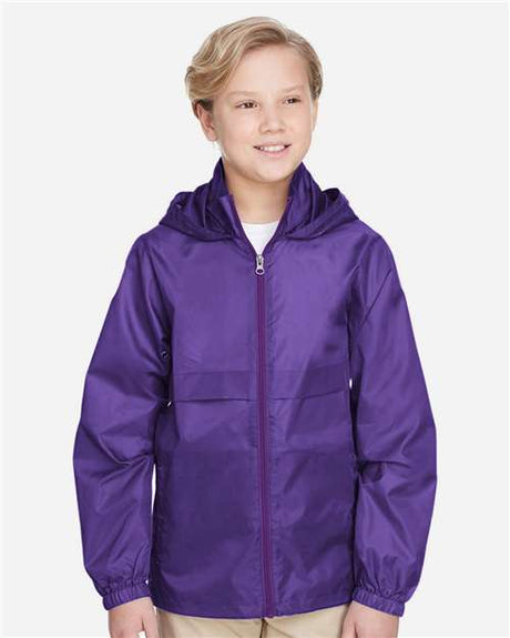 Team 365 Youth Zone Protect Lightweight Jacket - Team 365 TT73Y Sport Purple S