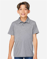 Team 365 Youth Zone Sonic Heather Performance Polo - Team 365 TT51HY Athletic Heather S