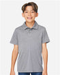 Team 365 Youth Zone Sonic Heather Performance Polo - Team 365 TT51HY Athletic Heather S